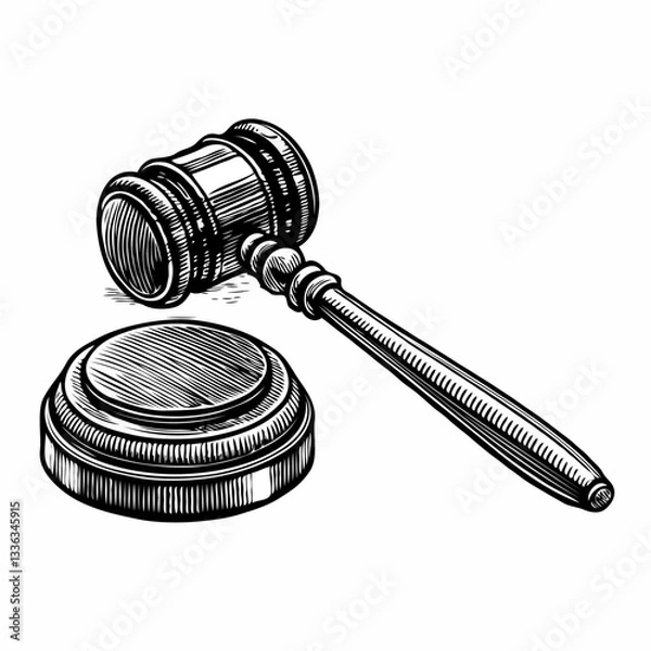 Obraz gavel and book