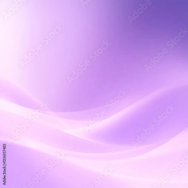 Fototapeta Soothing Lavender Waves: Abstract Gradient Background
