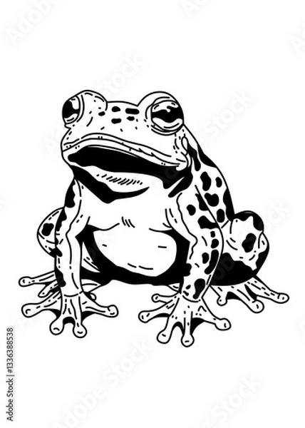 Obraz frog isolated on white