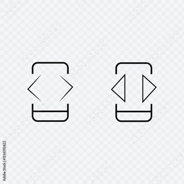 Obraz Coding on Phone isolated  on transparent background. Vector