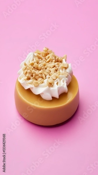 Obraz A Delectable Peanut Butter Dessert with Whipped Cream