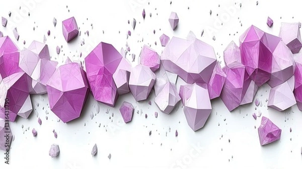 Obraz Abstract Geometric Shapes in a Modern Architectural Design