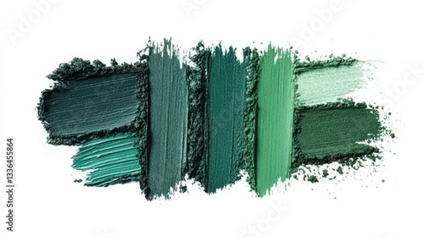 Obraz eye shadow strokes texture. Selective focus.