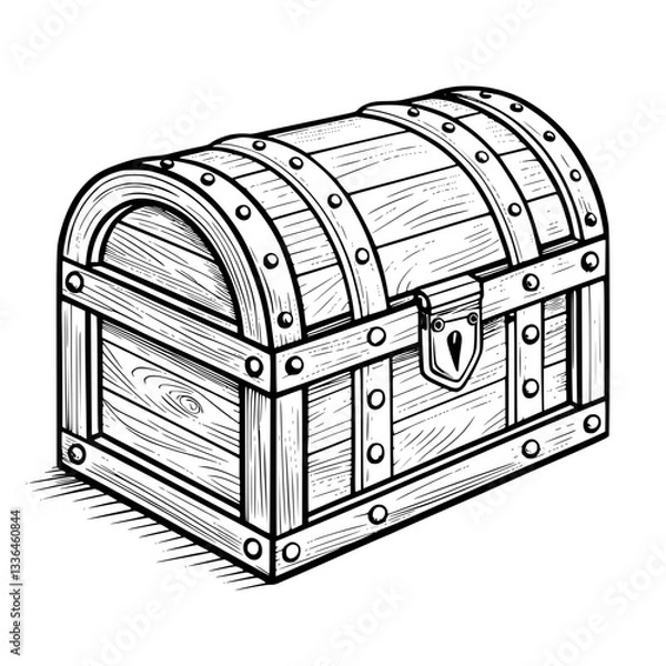 Obraz treasure chest vector