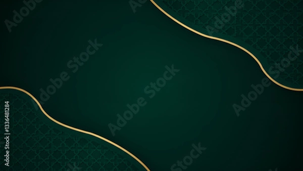 Fototapeta Islamic background with intricate geometric patterns