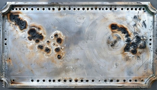 Fototapeta old rusty metal plate
