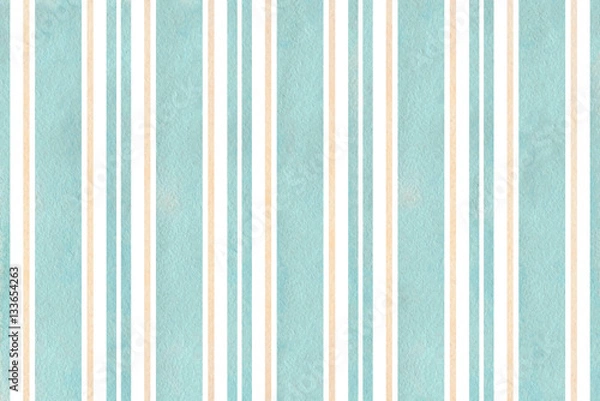 Obraz Watercolor striped background.