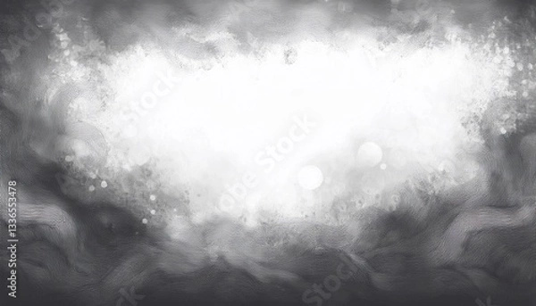 Fototapeta border frame of hand drawn grunge brush strokes concept background with copy space