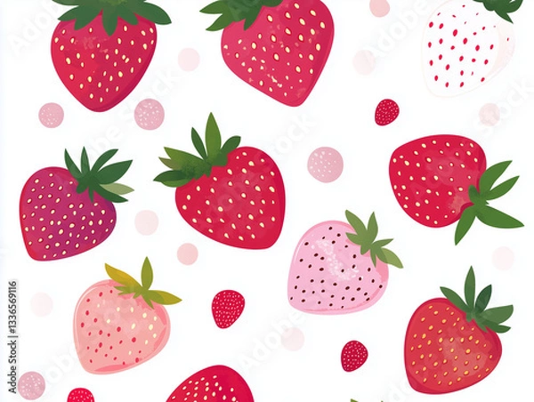 Obraz strawberry seamless pattern