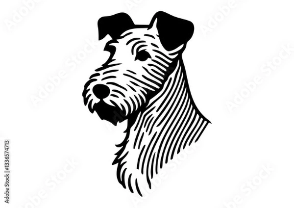 Obraz Fox Terrier vector logo