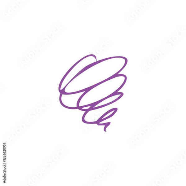 Fototapeta 感情の表現　モヤモヤ　漫画的マーク