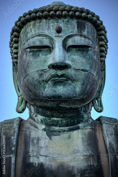 Obraz The large Buddha statue "Dai Butsu" at Kotoku In Kumakura, Japan