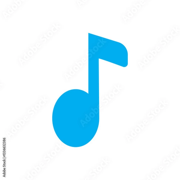 Fototapeta music note icon