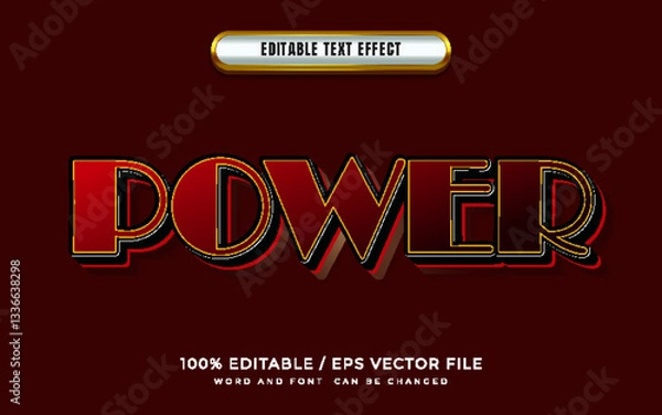 Obraz Power Editable Text Effect