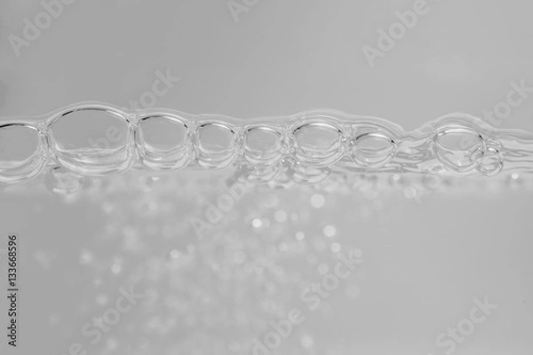 Fototapeta Gray tone of wave and bubbles