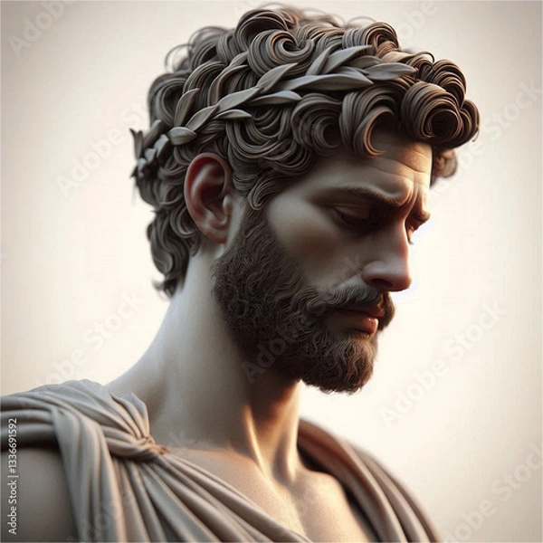 Fototapeta head of a man