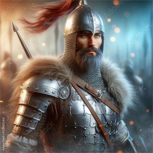 Fototapeta knight in armor