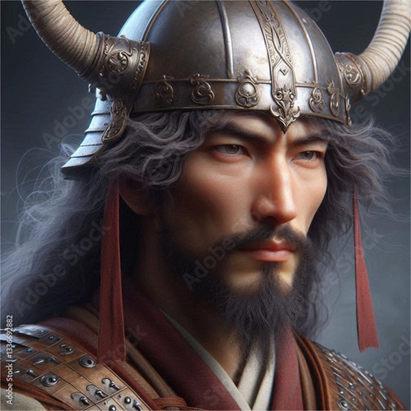 Fototapeta mongol warrior