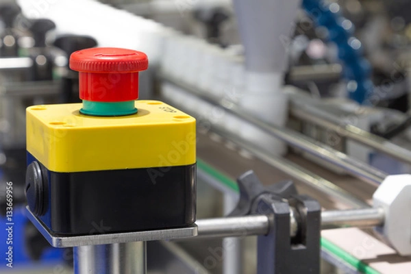 Obraz Production red alarm button