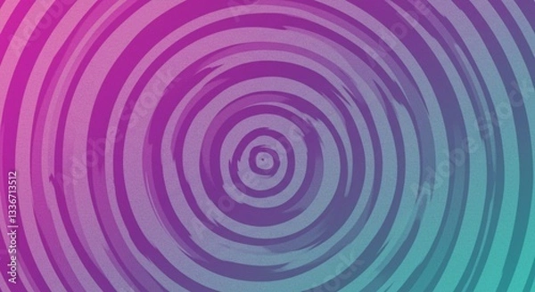 Obraz Abstract Swirling Circular Pattern Purple Teal Gradient Psychedelic Background Texture