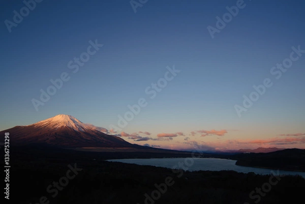Obraz 朝の富士山