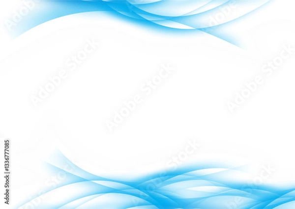 Fototapeta CYAN BLUE  ABSTRACT BACKGROUND WAVE SMOKE DESIGN