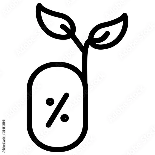 Fototapeta zero waste icon vector illustration concept