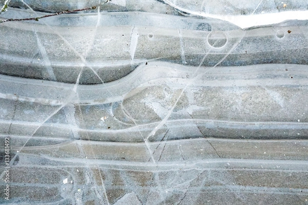 Fototapeta Linien im Eis