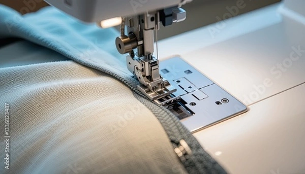 Obraz sewing machine close up, generate ai