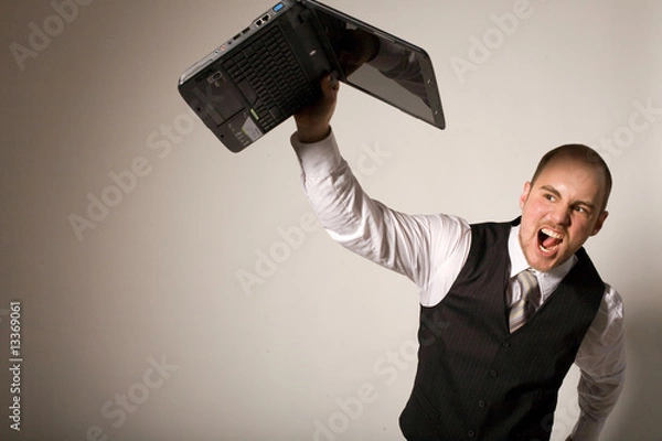 Obraz Throw the notebook