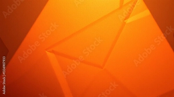 Fototapeta abstract background with orange triangles
