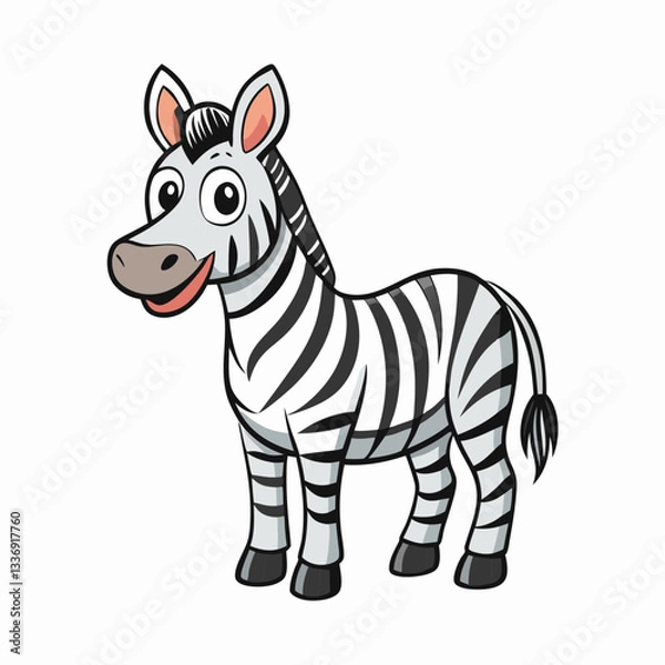 Fototapeta zebra vector illustration