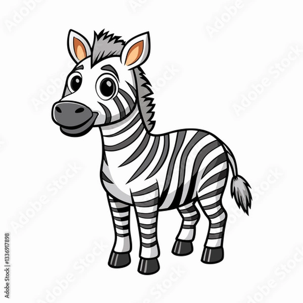 Fototapeta zebra vector illustration