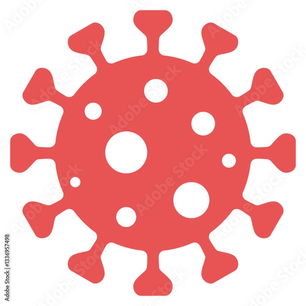 Fototapeta Virus, bacteria, microbes icon. Set vector bacteria sign in flat style. Microbe bacteria icon isolated on white background.