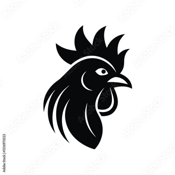Fototapeta rooster vector illustration