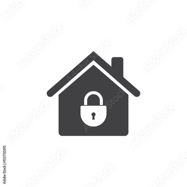 Obraz Lock house icon