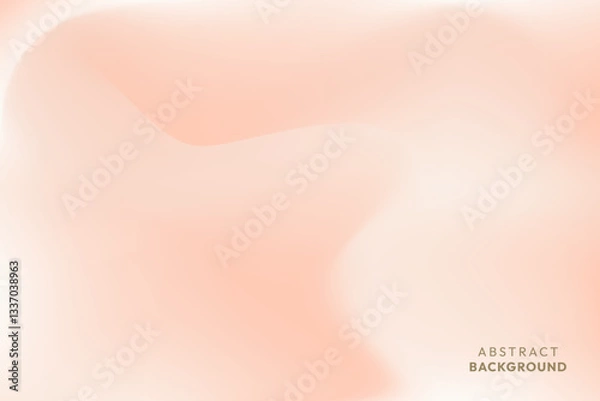Fototapeta Soft peach gradient background. Design Element for card poster banner backdrop and poster.