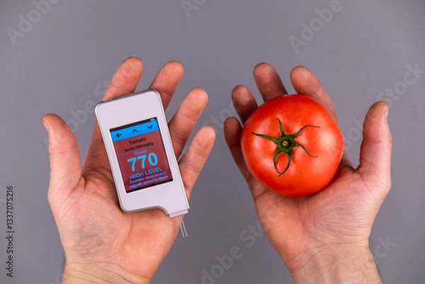 Fototapeta Device for measuring nitrites and nitrates in organic and animal products