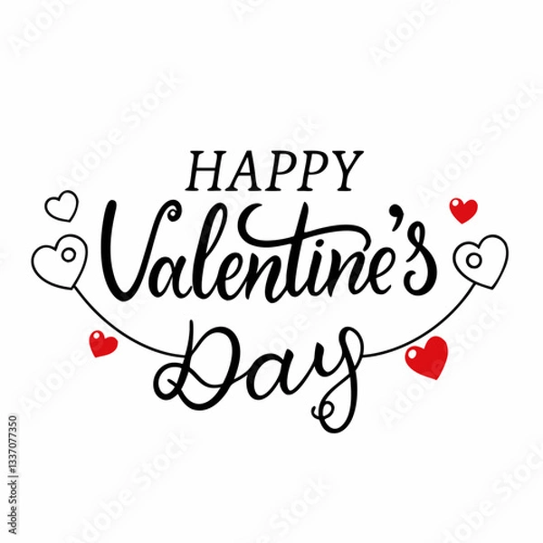 Obraz Abstract Happy Valentine's day elegant background