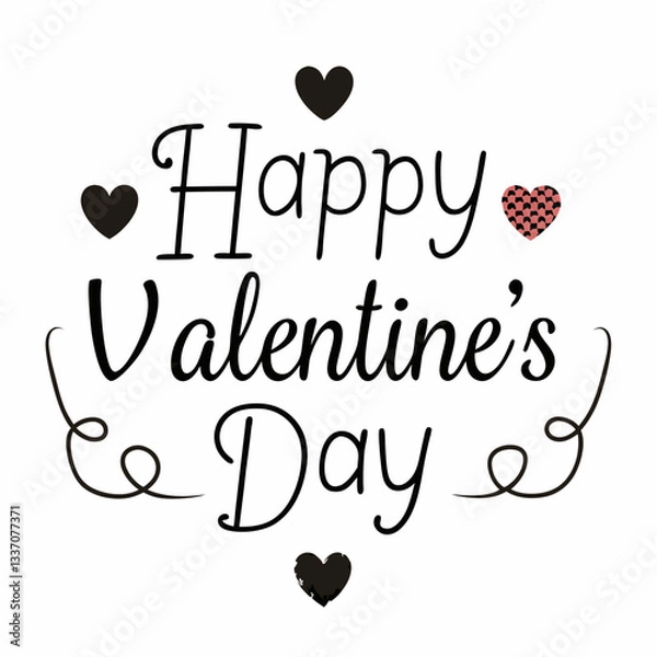 Obraz Abstract Happy Valentine's day elegant background