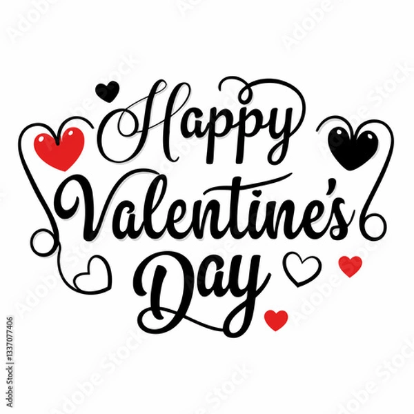 Obraz Abstract Happy Valentine's day elegant background