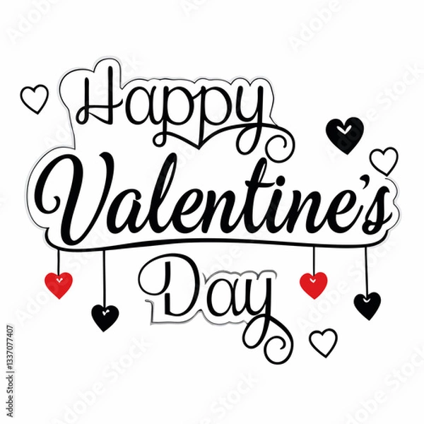 Obraz Abstract Happy Valentine's day elegant background