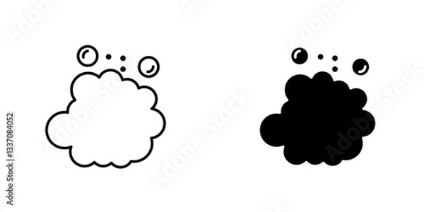 Fototapeta Foamicons for ui. vector illustration