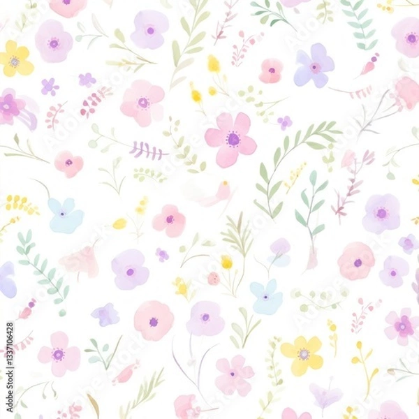 Fototapeta Flower pattern backgrounds plant.