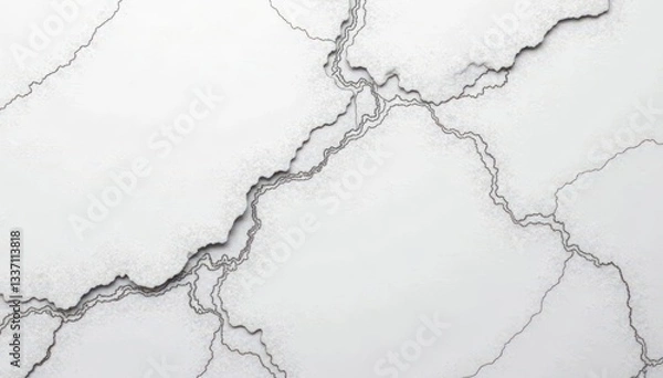 Fototapeta Cool, matte white granite; visible granular texture , granite background, rustic, unpolished