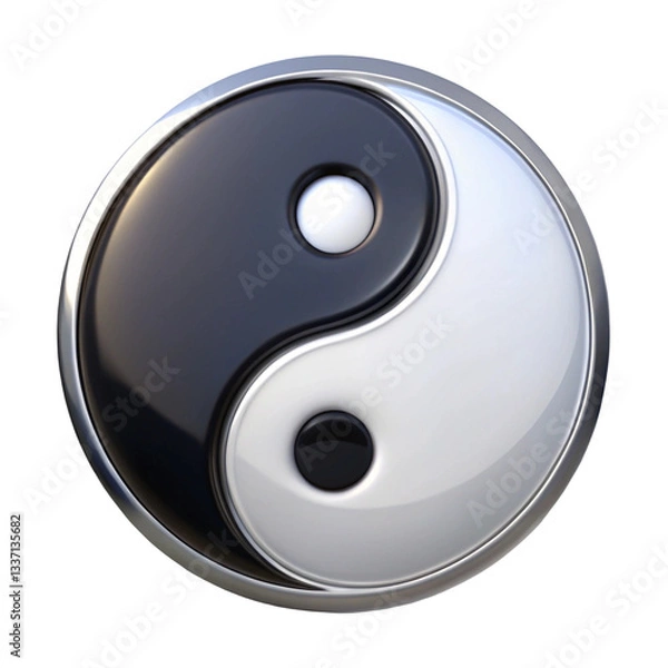 Obraz ying yang symbol