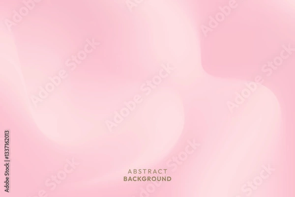 Fototapeta Abstract and blurred pink gradient background with flow wave for banner presentation poster and card.