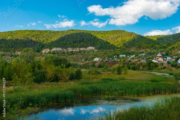 Obraz Golden Autumn in the Samarskaya Luka National Park, near the village of Shiryaevo!