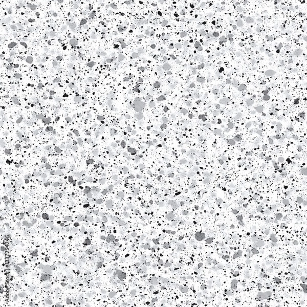 Fototapeta Gray and black speckled concrete texture pattern design background surface