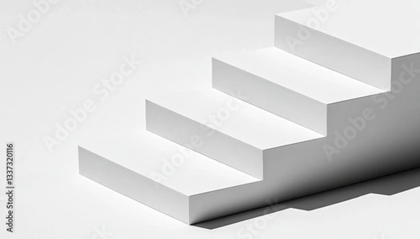 Fototapeta A simple, well-lit room designed for creative mockups. A premium choice for banners, posters, or design presentations